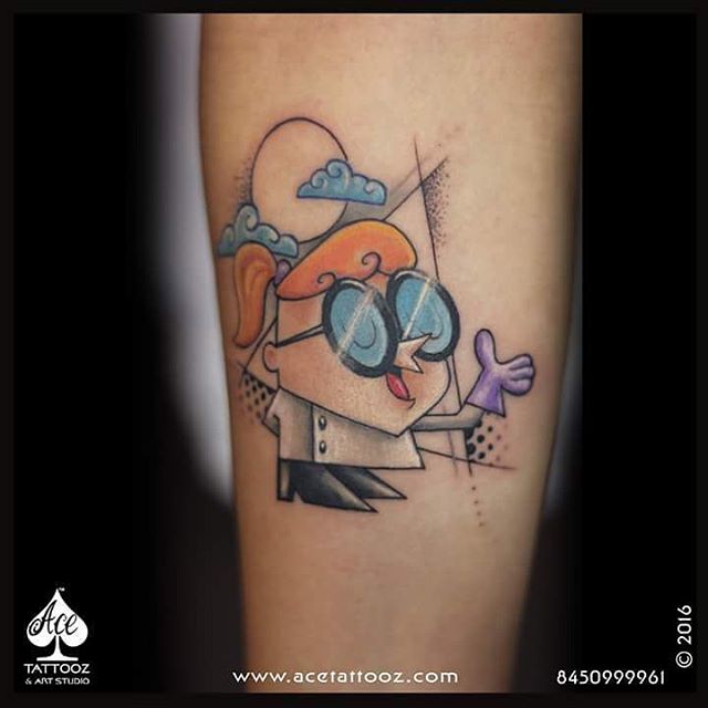 Dexter Cartoon Tattoo - Ace Tattooz