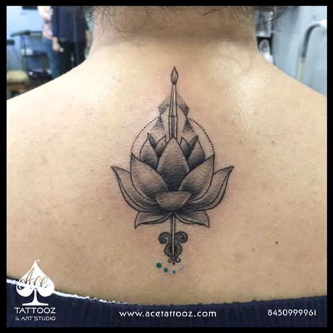 Customized Lotus Tattoo