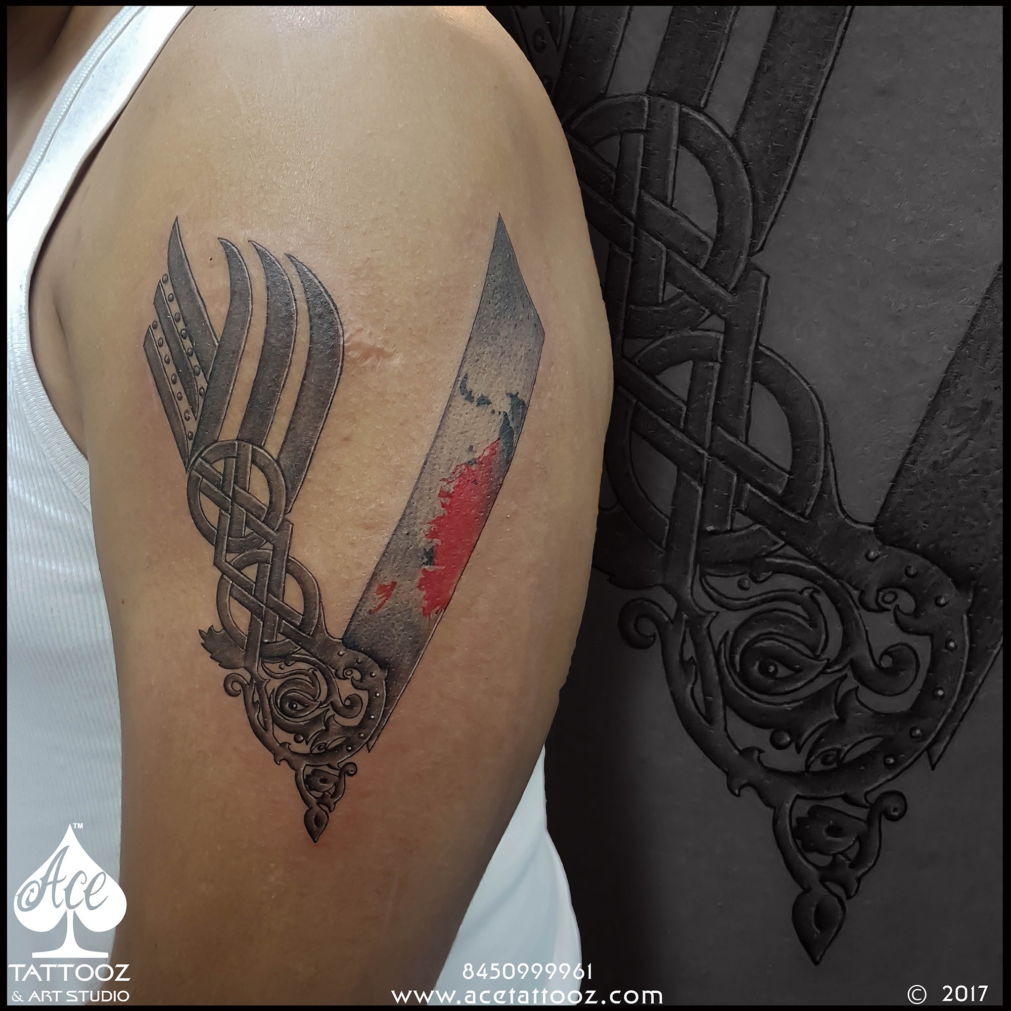 Barong vs Rangda tattoo by @romain_labordille - Tattoogrid.net