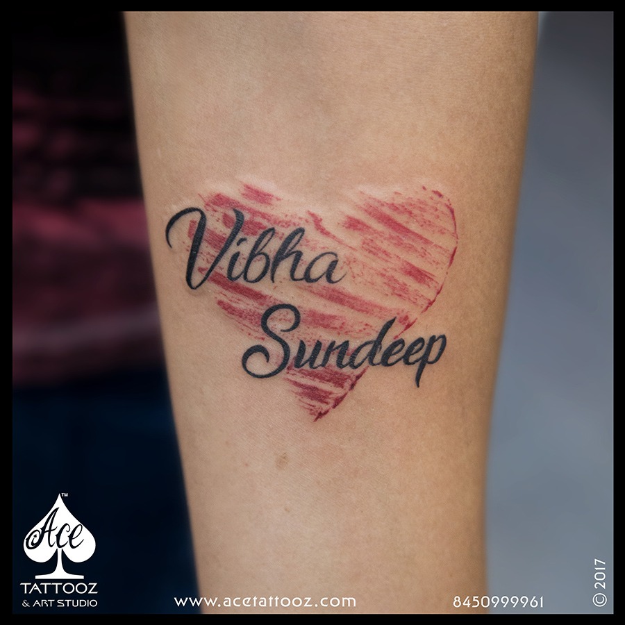 Ink Heart Tattoos - NAME Tattoo of Ayush Dancer! Call/WhatsApp for  Appointment - 7007974632 Location of Tattoo Studio - Shop No. 191(1st  floor), Vikas Nagar Market, Gurudev, Zoo Rd, Near Jugal Devi