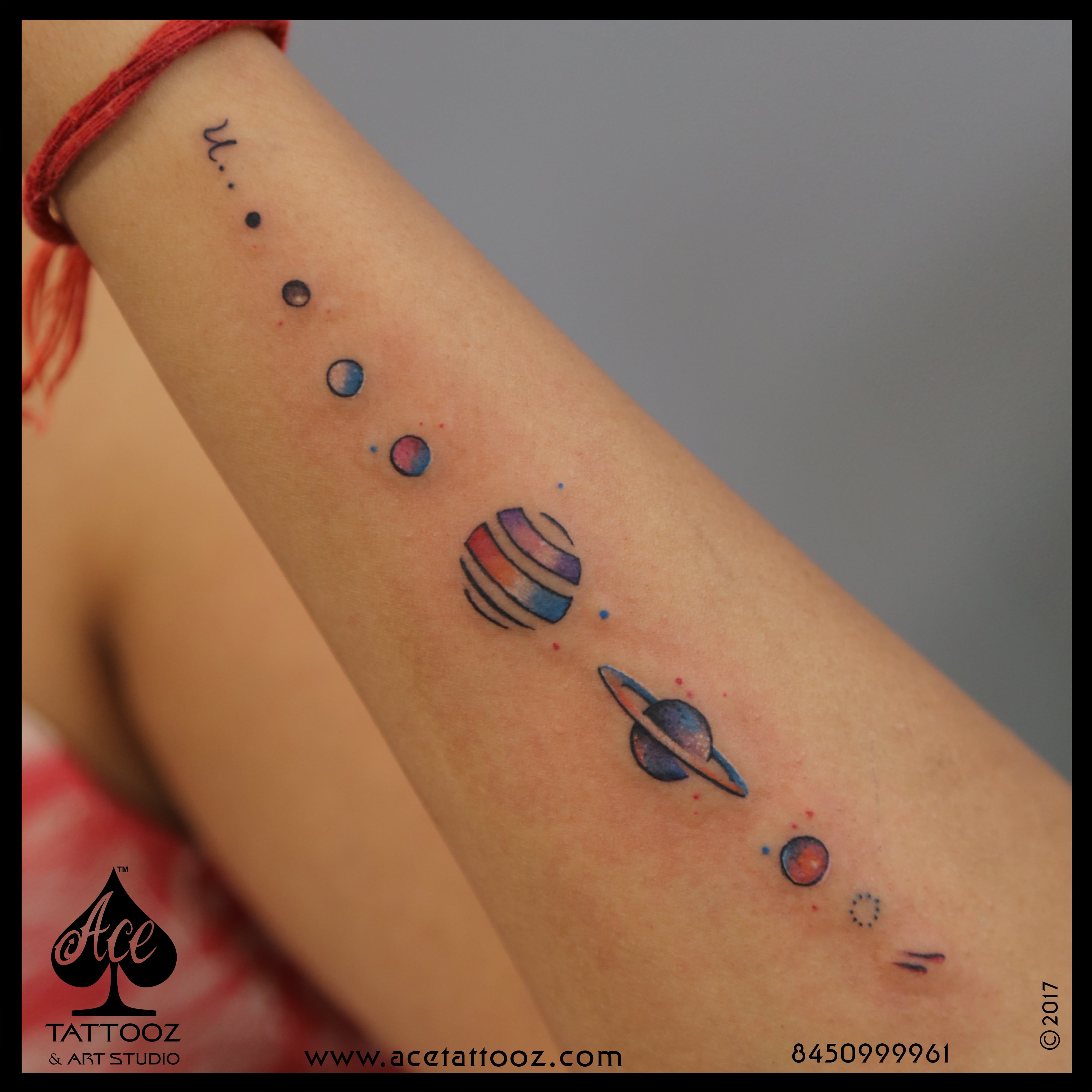Little Tattoos — Purple moon tattoo on the left inner wrist. Tattoo...