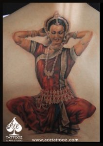 Bharatnatyam 3D Tattoo Design - Ace Tattooz