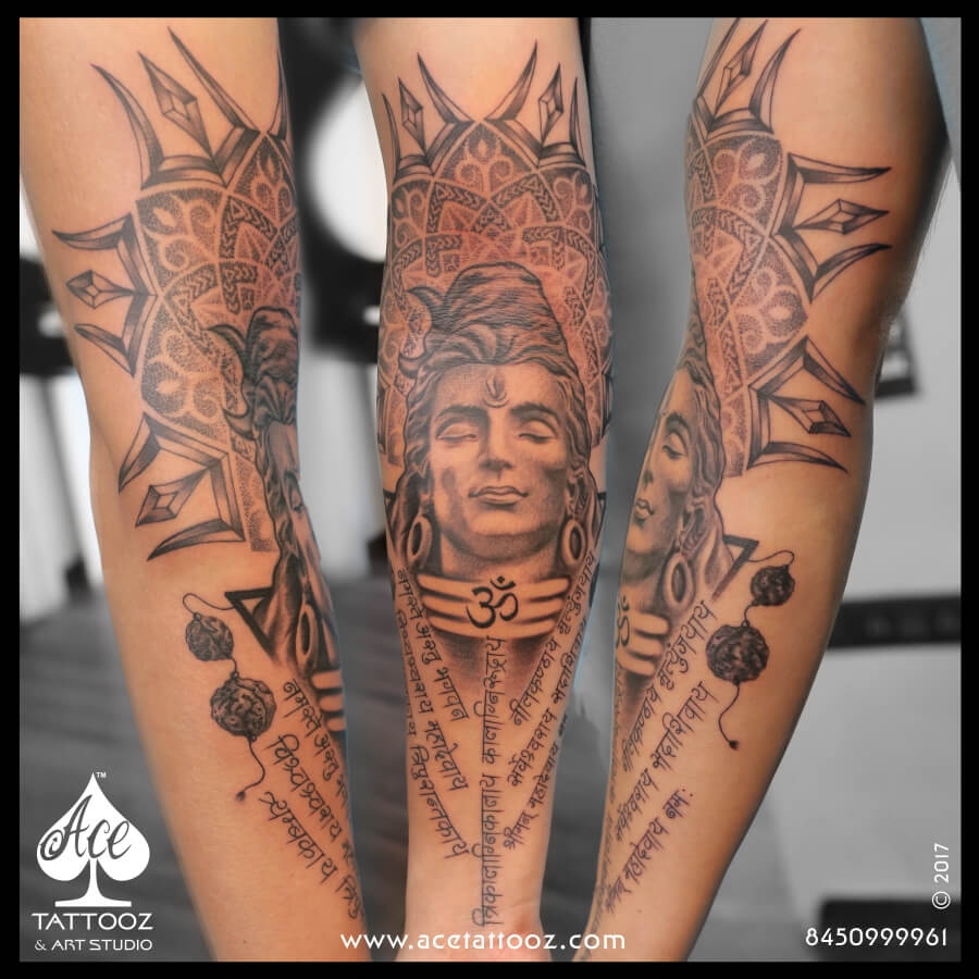 Shiva tattoo hi-res stock photography and images - Alamy