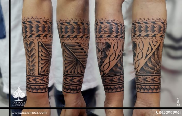 Maori Black and Grey Tattoo Designs