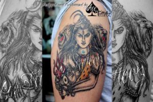 Shiva God Tattoo Designs on Hand