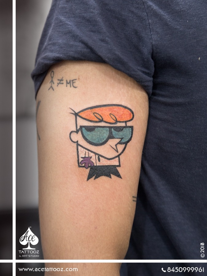 Dexter Cartoon Best Arm Tattoos Ever - Ace Tattooz