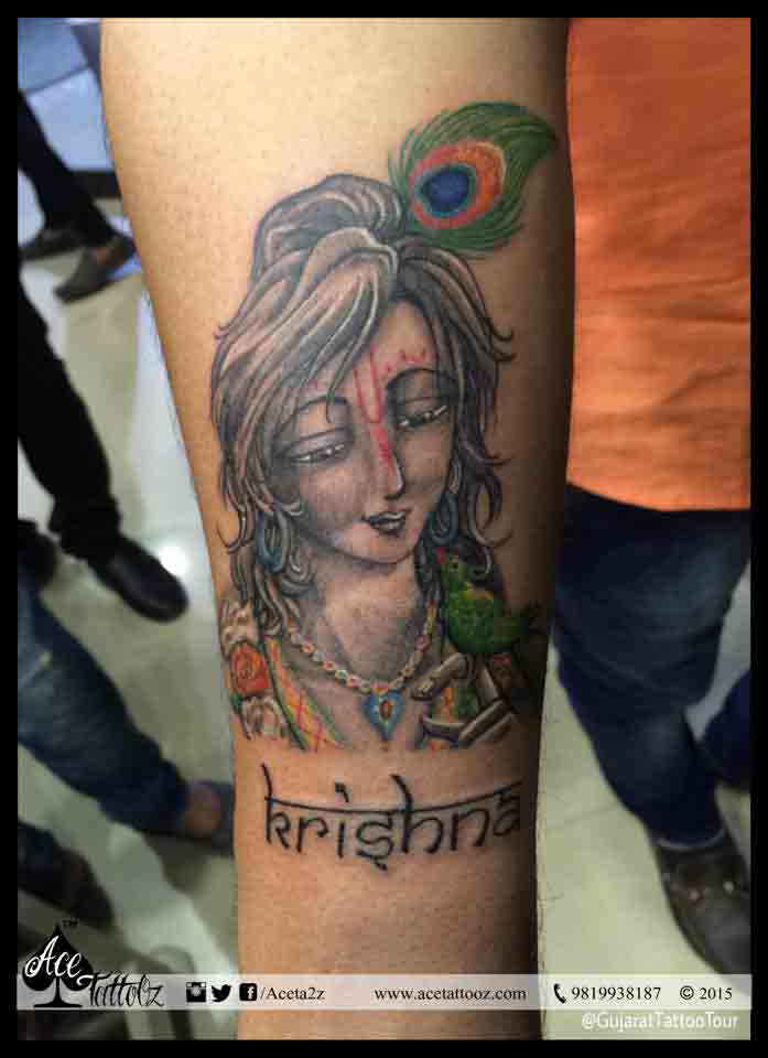 Top 12 Best Lord Krishna Tattoos - Ace Tattooz & Art Studio