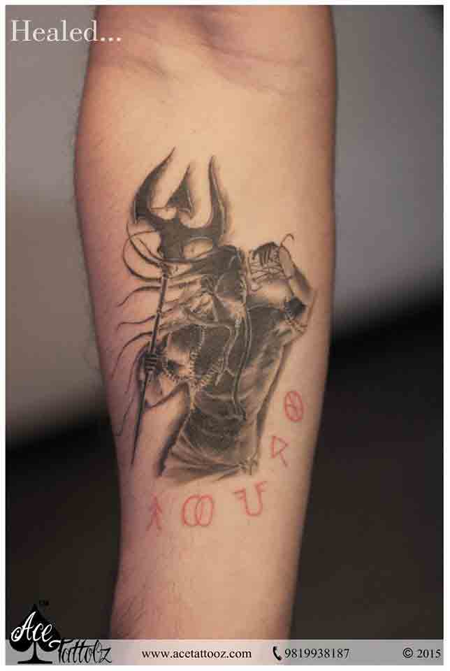 Dramatic God Tattoo Design on Hand - Ace Tattooz