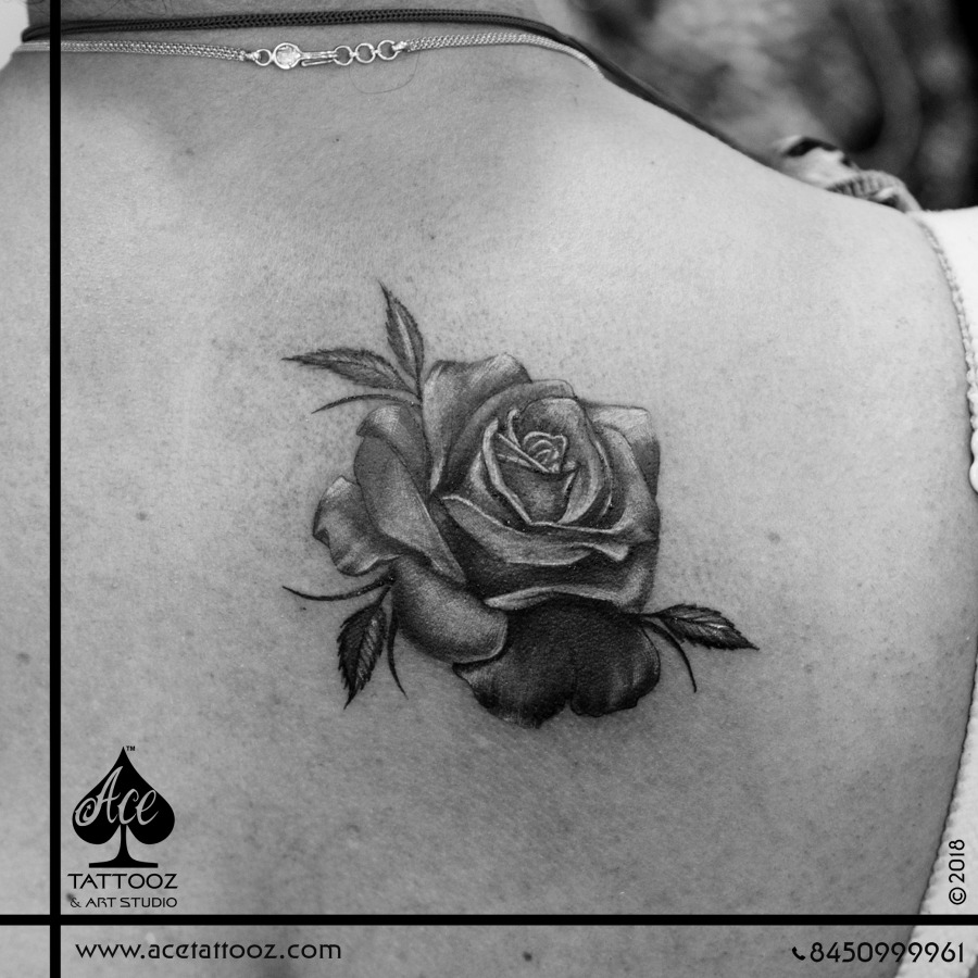 Tattoo with rose and snake traditional black Vector Image