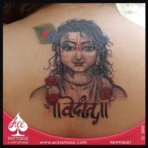 Krishna Tattoo Designs for Women