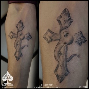 Combination God Tattoo Designs
