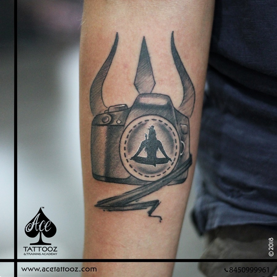 Shiva with Camera Best Arm Tattoos Ever - Ace Tattooz