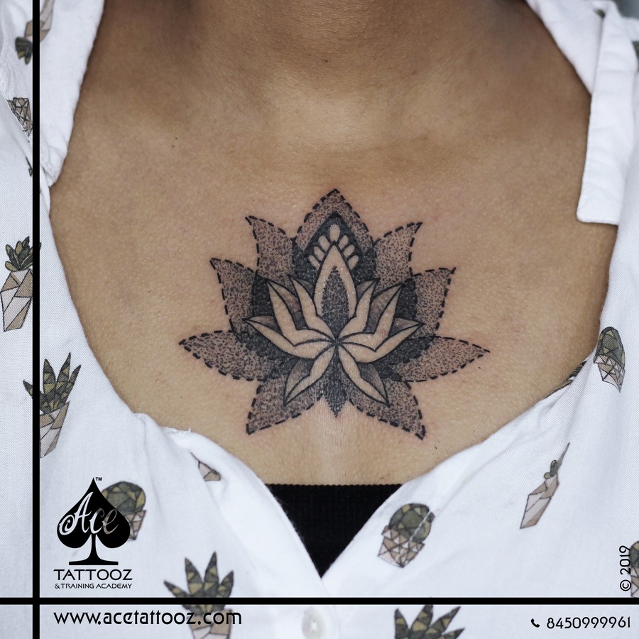 Lotus with krishna name tattoo Artist:- Kabir . . . #lotustattoo  #backtattoo #lotuswithnametattoo #krisnatattoo #tattoo | Instagram