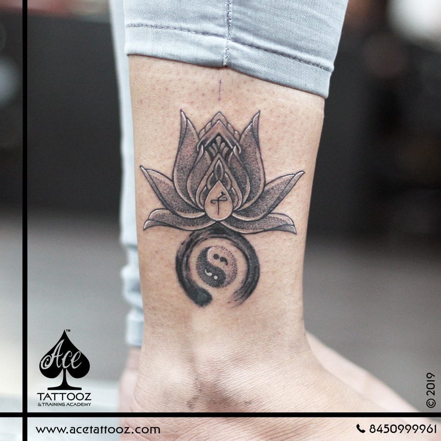 Ganesh P Tattooist on Twitter lotus lotustattoo Karma tattoo design  by ganeshptattooist nanded 2021 httpstcoNZIT05LWPu  Twitter