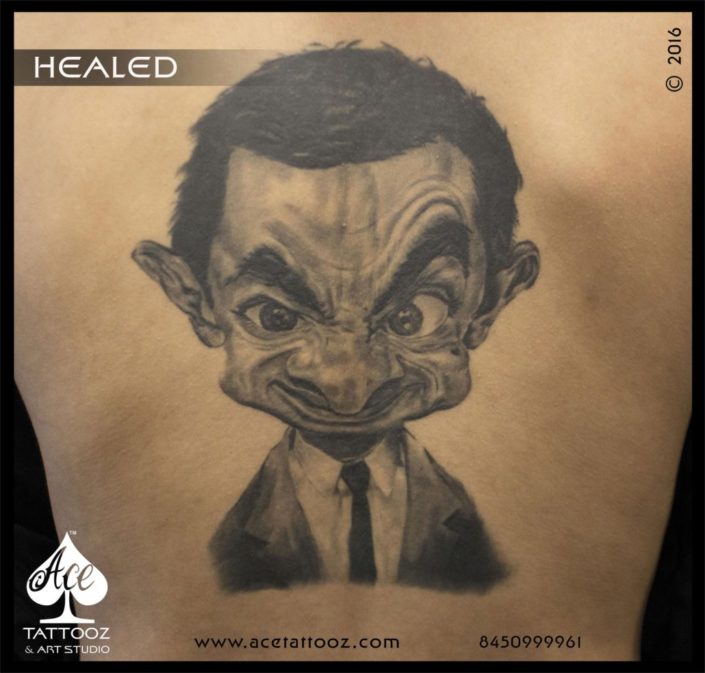 Mr Bean 3D Tattoo Design - ACe Tattooz