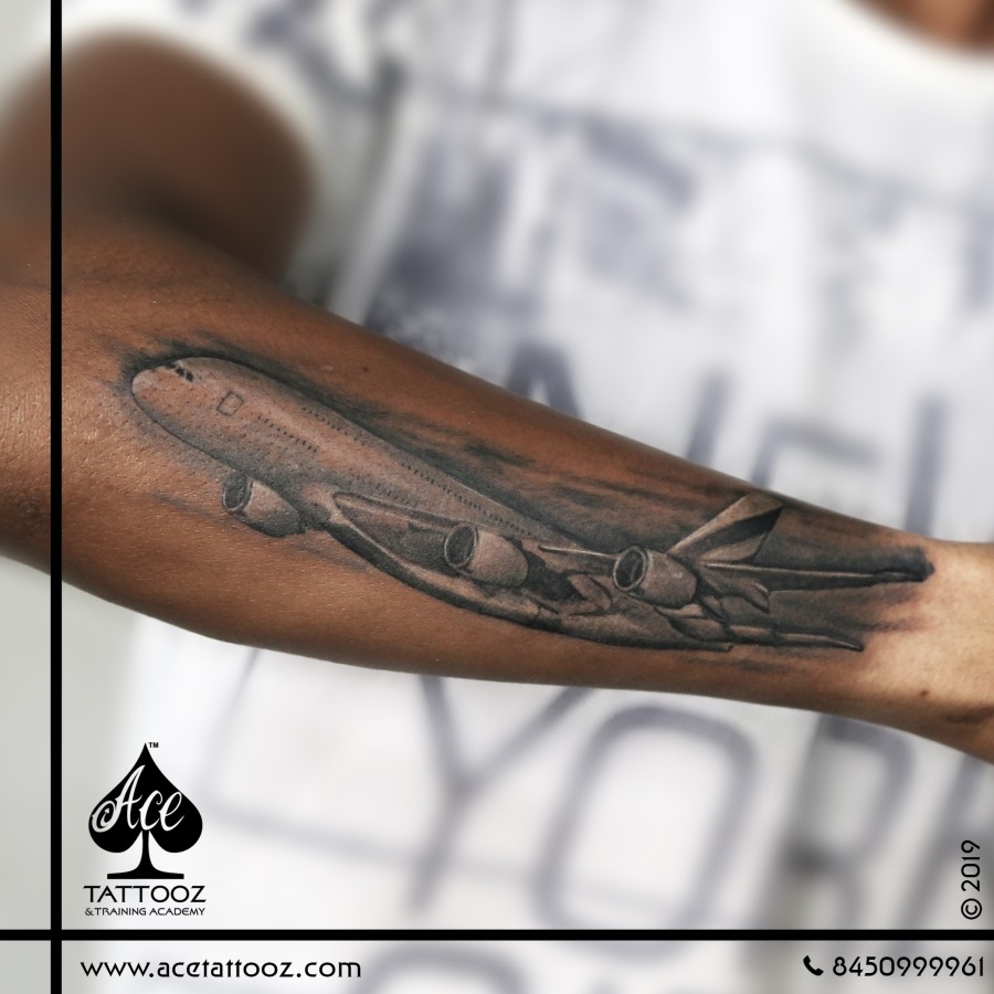 Ink Heart Tattoo Studio - small aeroplane tattoo | Facebook