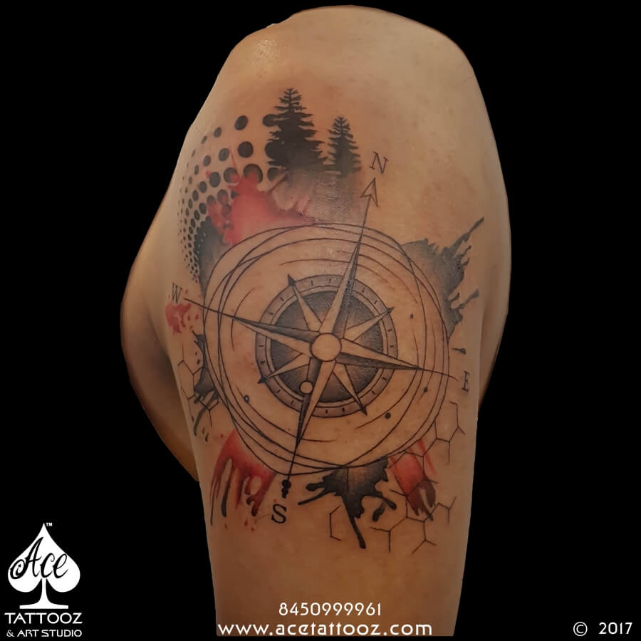 Best Travel Compass Tattoo - Ace Tattooz