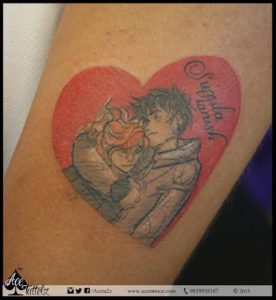 Couple in Heart Best Tattoo Designs for Men