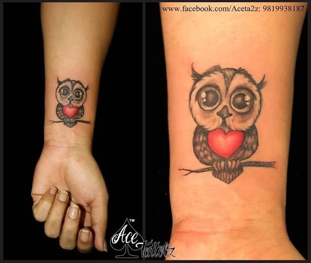 Cute Owl Tattoo  Ace Tattooz