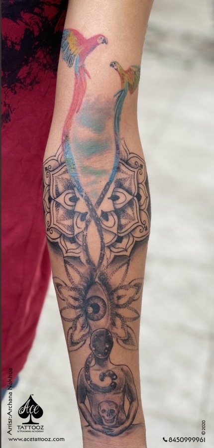 Eagle tattoo - Feminine, Mandala, Arm tattoo, forearm tattoo. | Picture  tattoos, Eagle tattoos, Eagle tattoo arm