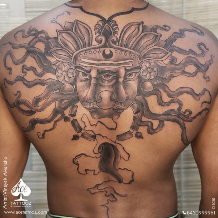 full back tattoo for men