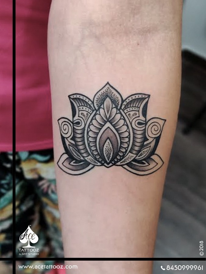 Cap1 Tattoos  Tattoos  Black and Gray  Lotus Flower Sternum Tattoo