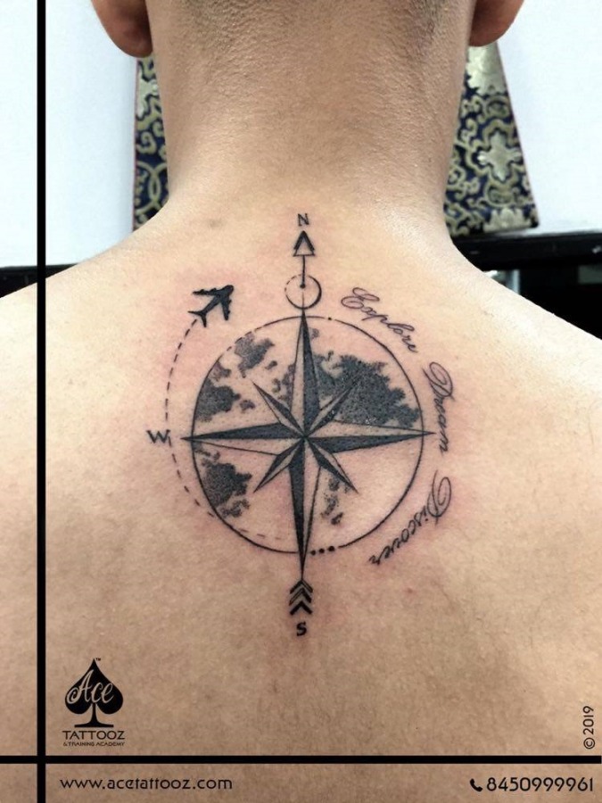 30 Stunning Compass Tattoo Designs  EntertainmentMesh
