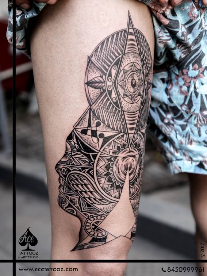 Amazing abstract tattoo in black on forearm  Sleeve tattoos Floral tattoo  sleeve Tattoos