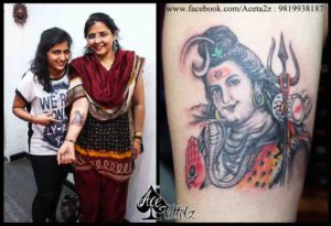 Lord Shiva Tattoo Design on Hand