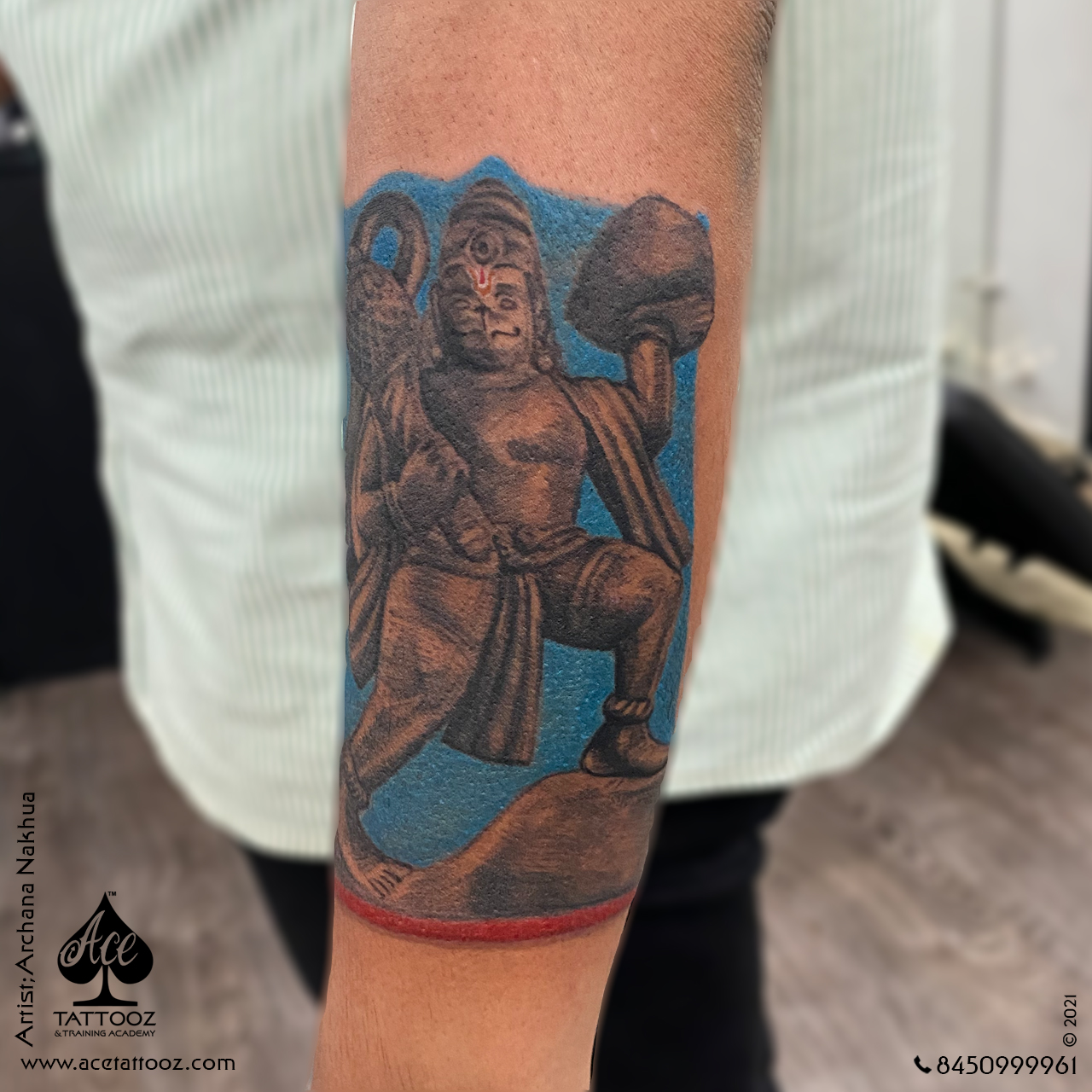 Top 57+ images about hanuman mantra tattoo just updated - ink.damri.edu.vn