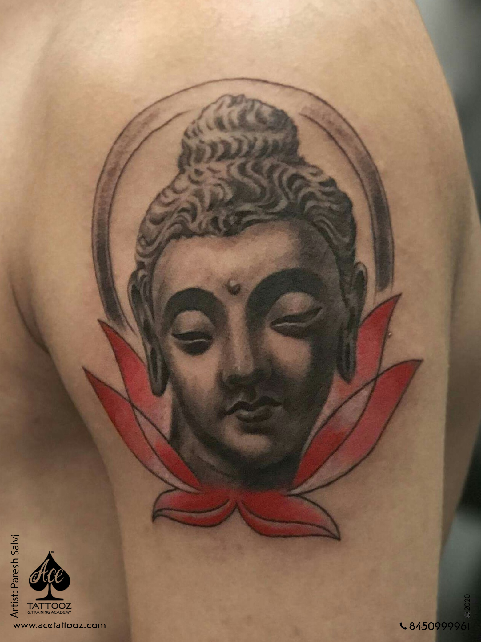 Realistic Buddha Tattoo - Ace Tattooz