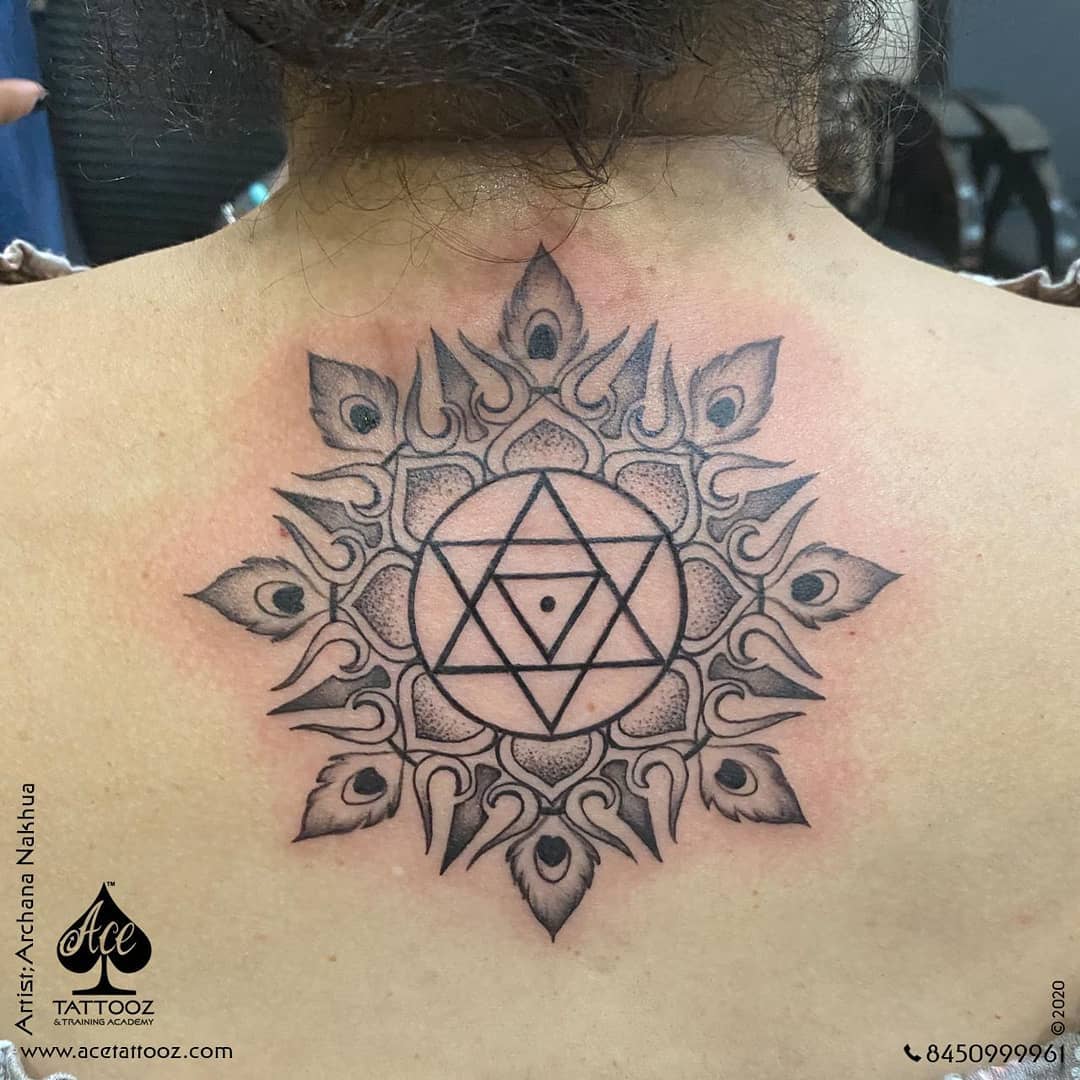 Shri Yantra Tattoo Retreat - Wanna do for my guestspot at 13 Needles -  Tattoo & Art Gallery !if you are interested in that design please contact  the shop! 🙏🏻 | Facebook