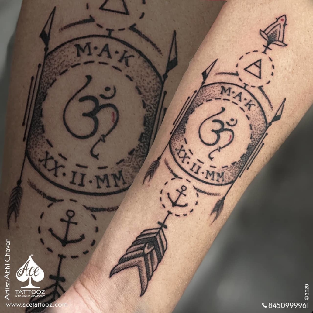 33 Iconic Hindu Tattoos That Will Inspire You | Om tattoo design, Unalome  tattoo, Om tattoo