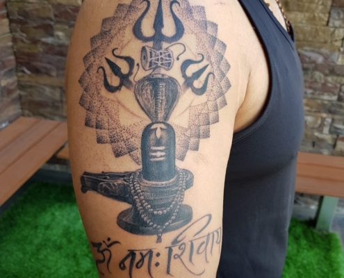 Shivling spiritual tattoo - Ace Tattoz