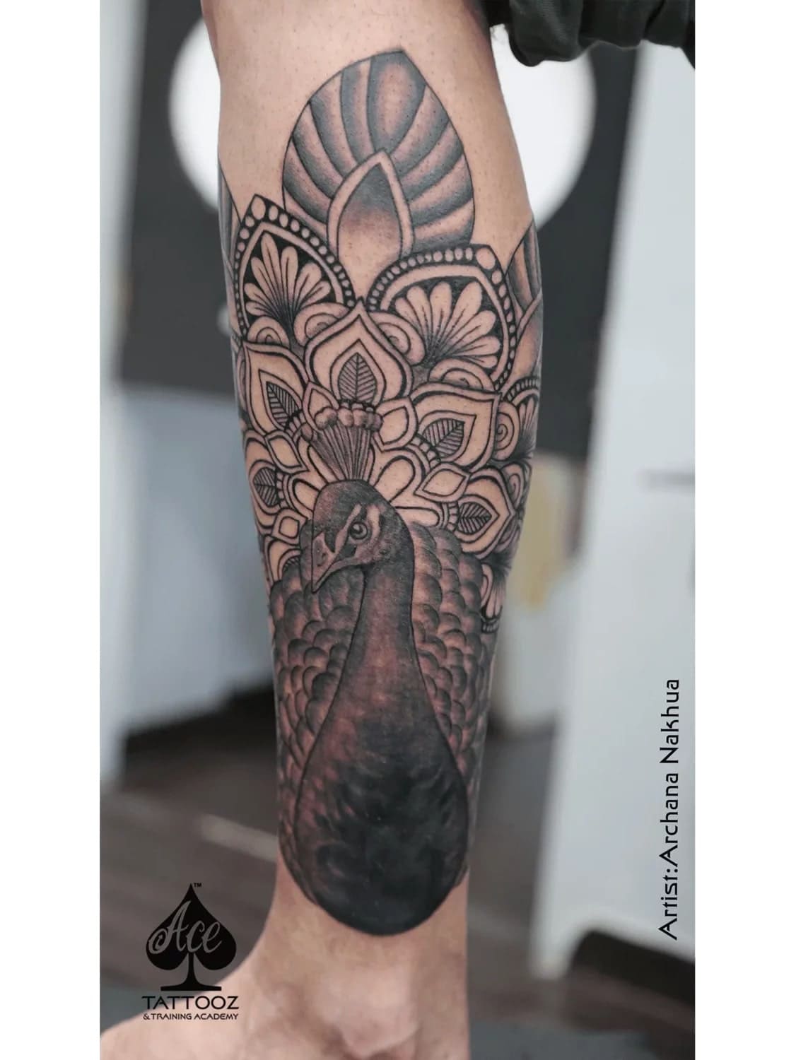 metru.info | Peacock feather tattoo, Girl leg tattoos, Feather tattoo design