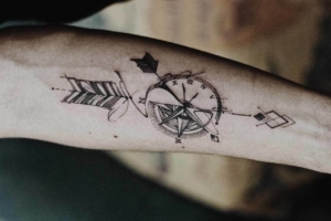 arrow tattoo on hand - ace tattooz