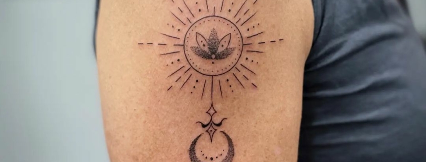 Minimalist Sun Temporary Tattoo - Set of 3 – Tatteco