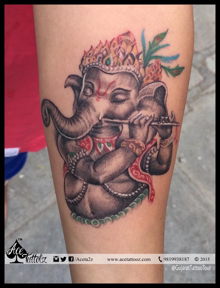 Lord Ganesha tattoo 🙏 At Akkad... - Artist Swami Sharan | Facebook
