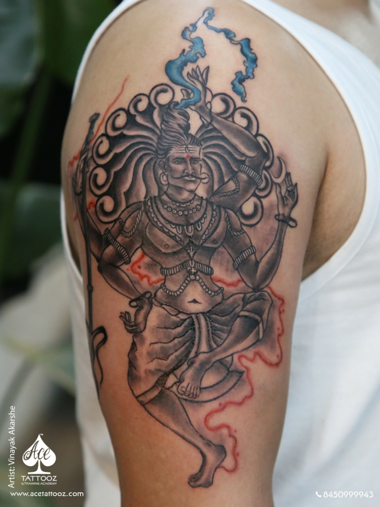 Angry Lord Shiva Tattoo - Black Poison Tattoos