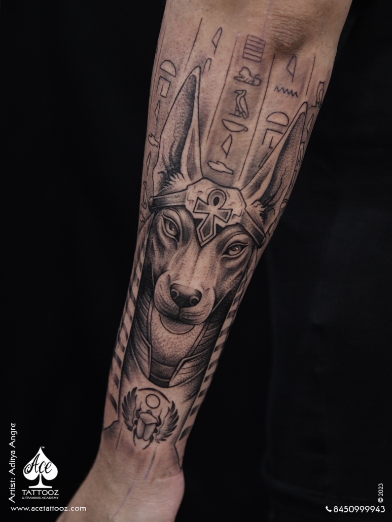 55+ Anubis Tattoo: The Best Designs | Anubis tattoo, Egyptian tattoo sleeve,  Egyptian tattoo