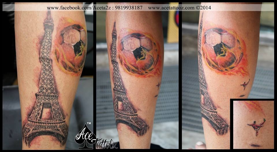 Football Tattoo Design