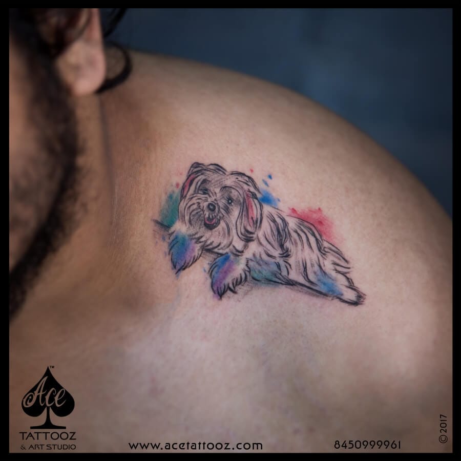 Abstract-Dog-Color-Tattoo