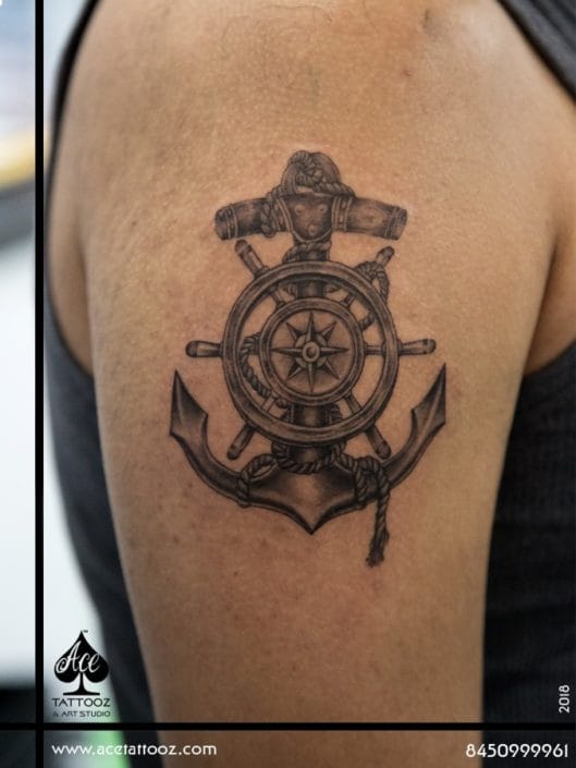 Anchor-Wheel-Black-and-Grey-Tattoo-Designs-529×705