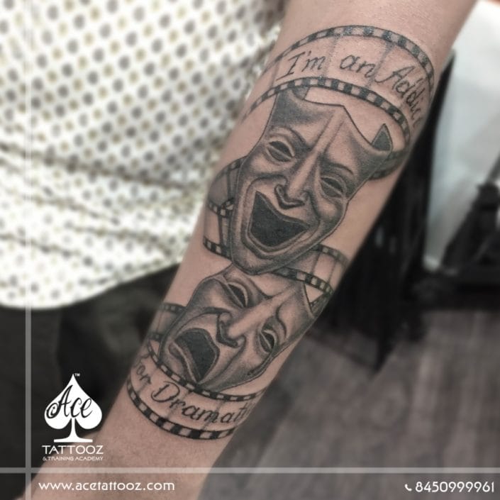 Black-and-Grey-Mask-Tattoo-705×705