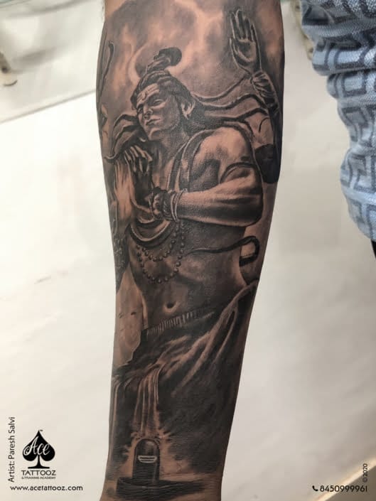 Black-and-White-Shiva-Tattoo-529×705
