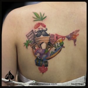 Colourful-India-Map-Tattoo-300×300