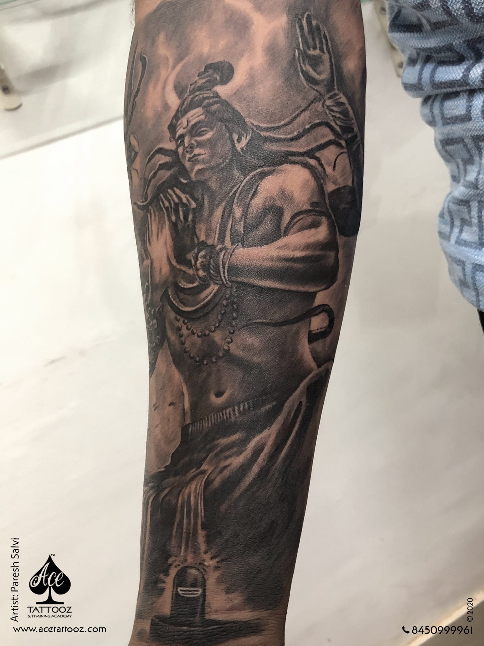 Customized Lord Shiva Tattoo