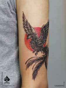 Customized Pheonix Tattoo