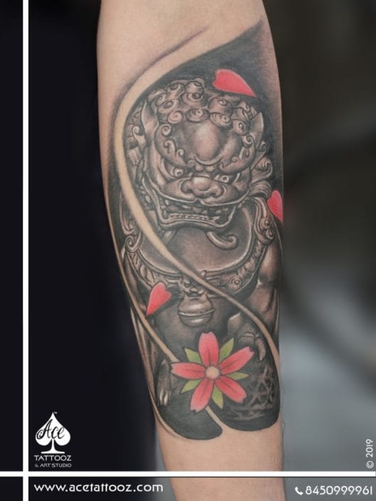 Foo-Dog-Black-and-Grey-Tattoo-Designs-529×705