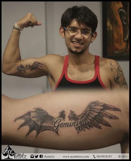 Gemini-Wing-Tattoo-for-Men